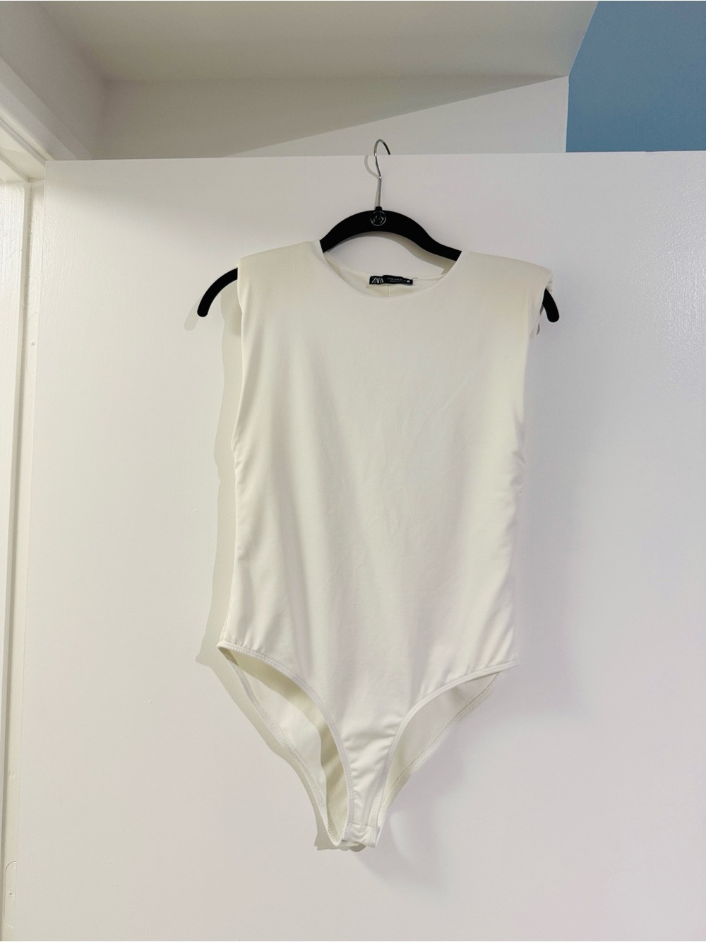 Zara Padded-Shoulder  Bodysuit